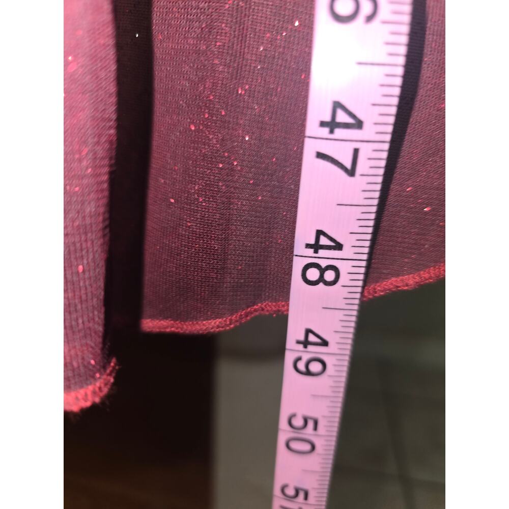 Teeze Me Red High-Low Dress Strapless Beaded Formal Prom Cocktail Evening Gown - Picture 5 of 13